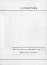 VT21200, VT 21400 Mátrixnyomtató felhasználói kézikönyve 